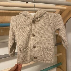 Beige sweater for babies